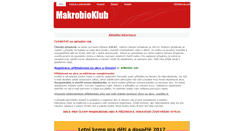 Desktop Screenshot of makrobioklub.dobruska.cz