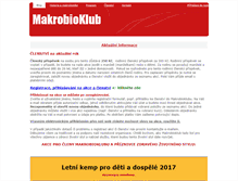 Tablet Screenshot of makrobioklub.dobruska.cz